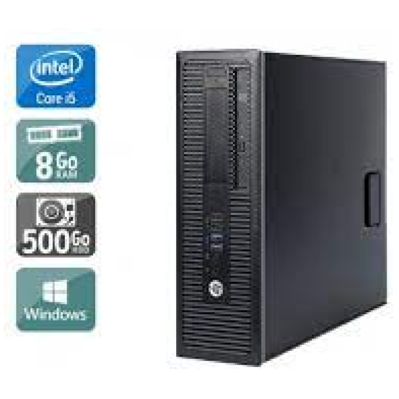 HP PRODESK 600 G1 I5 8 Go 500 Go SFF - WINDOWS 10 (reconditionné)-0