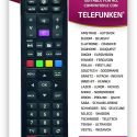 Télécommande de remplacement TV telefunken-0