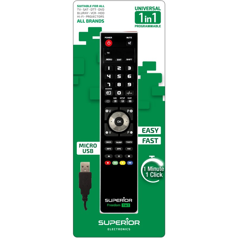 Télécommande universelle fonctionne sur la majorité des TV (95%)