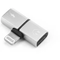 Adaptateur double lightning charge/data + écouteurs