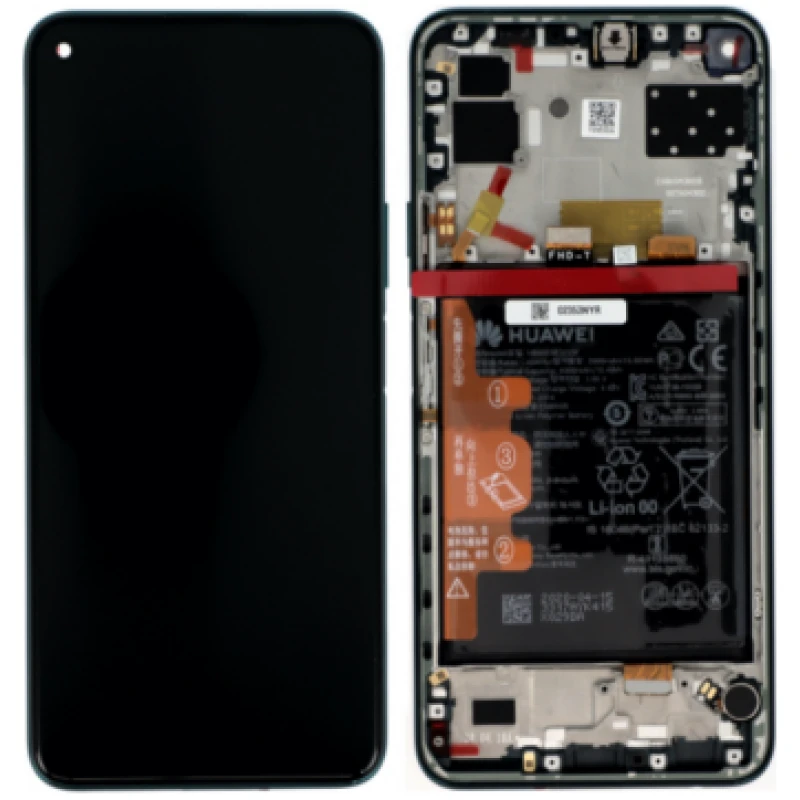 ecran original Service Pack Huawei P40 Lite 4G 2020 noir Black