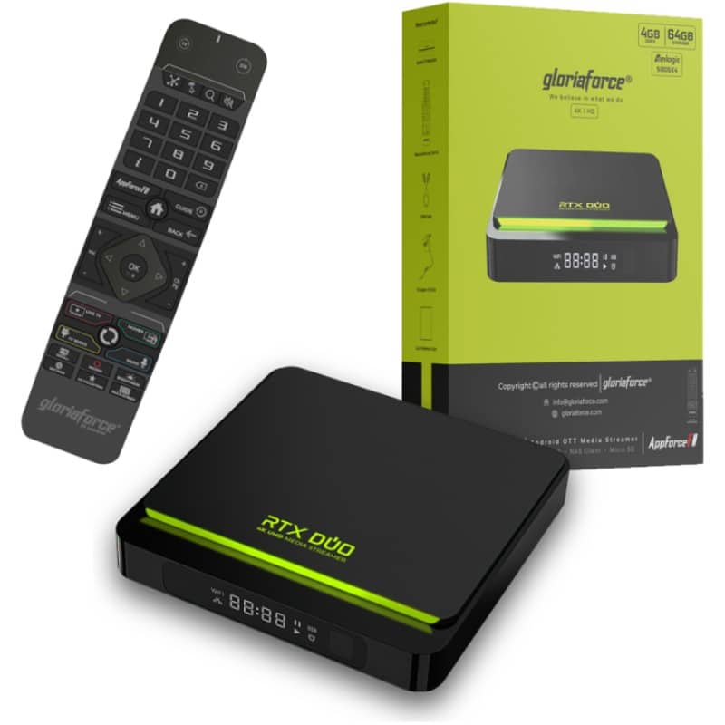 Gloriaforce RTX DUO 4 go ram  64 go rom  4K HDR10+ android 11