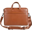 Saccoche a bandouliere pour Ordinateur Portable en Cuir UNIQ 15.6" marron