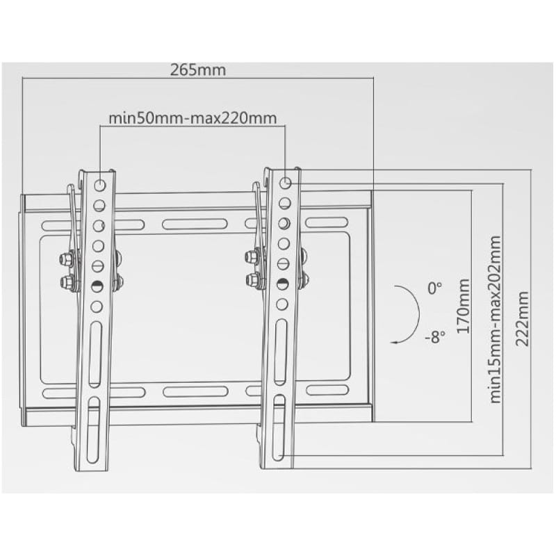 Support TV “23-42 Tilt inclinable Extra Slim - Image 3