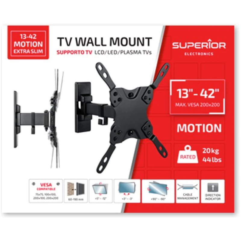 Support TV Support TV 13"-42" orientable Motion Extra Slim