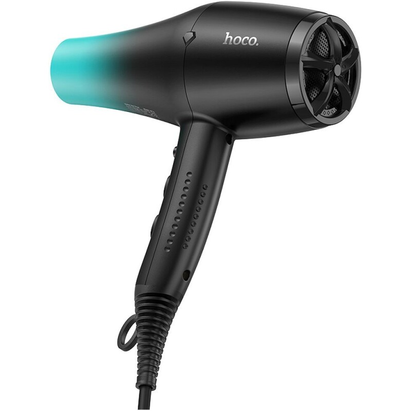 Sèche-cheveux HOCO HP15 air chaud/froid 1500W Bleu Noir – Image 5