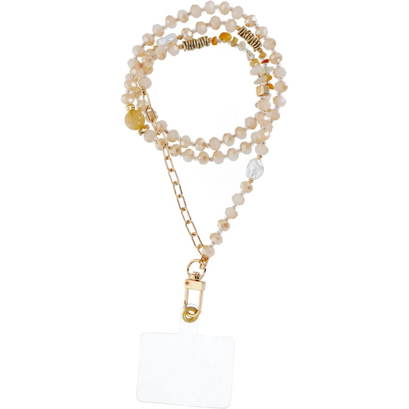 Cordon tour de cou, pendentif téléphone - CRYSTAL  / longueur cordon 82 cm  / pour tour de cou – Image 6