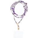Cordon tour de cou, pendentif téléphone - CRYSTAL  / longueur cordon 82 cm  / pour tour de cou