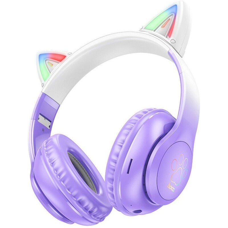 Casque sans Fil Bluetooth oreilles de chat Hoco W42 – Image 5