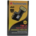 Lnb Twin Super High Gain TechnomateTM-2 Universel 0,1 dB Full HD DVB-S2