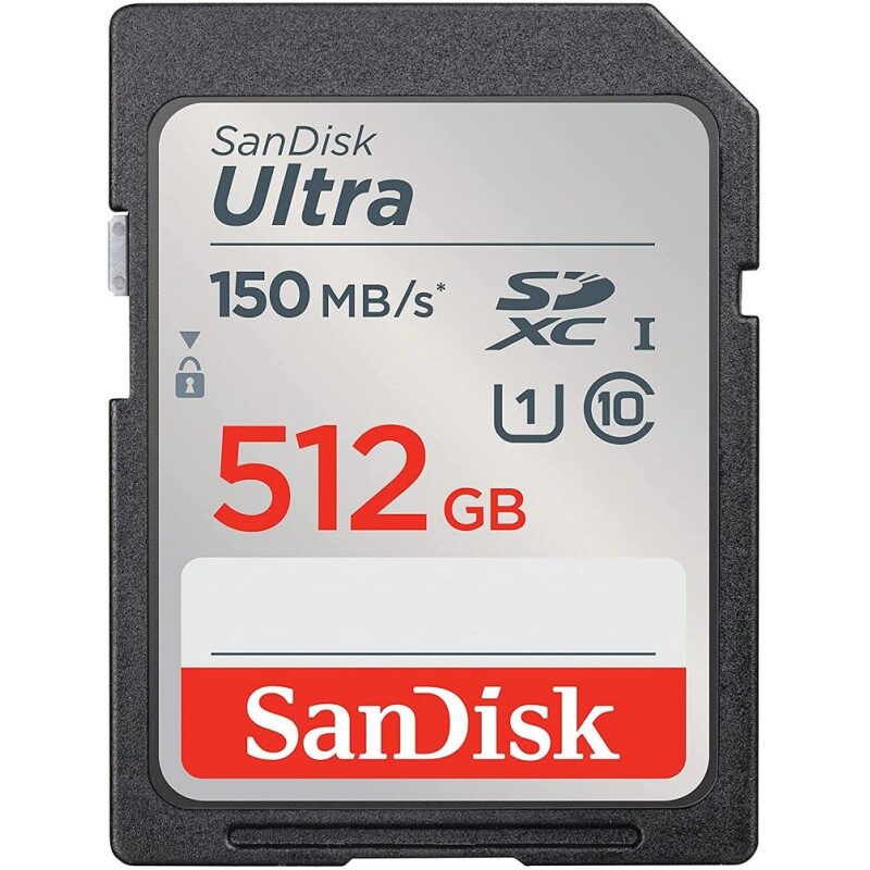 Carte SD SDXC SANDISK ULTRA 512 Go 150 Mo/s