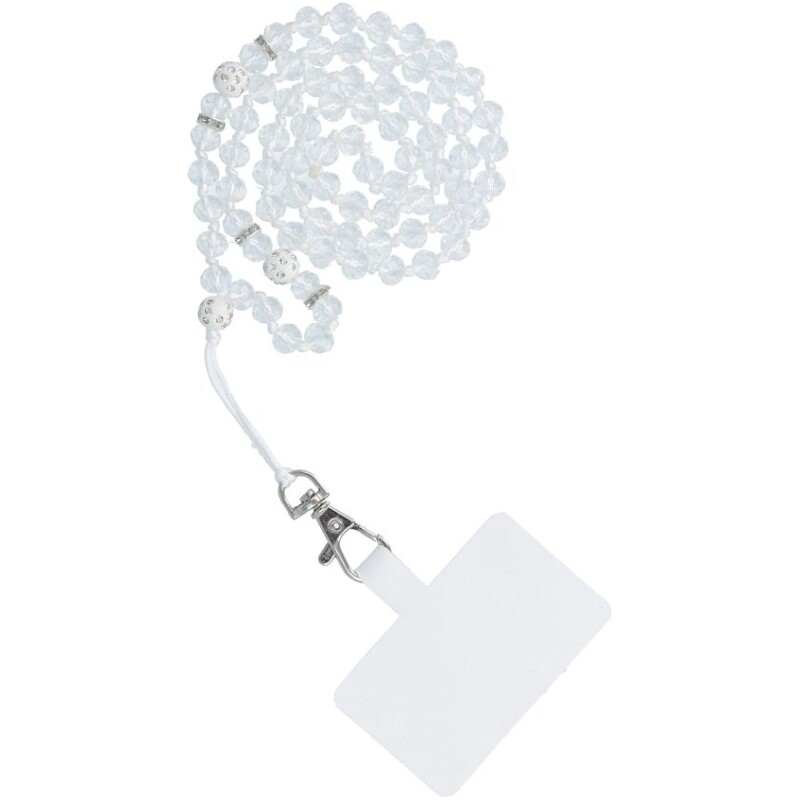 Cordon tour de cou, pendentif téléphone - CRYSTAL DIAMOND / longueur cordon 74 cm  / pour tour de cou - noir – Image 11