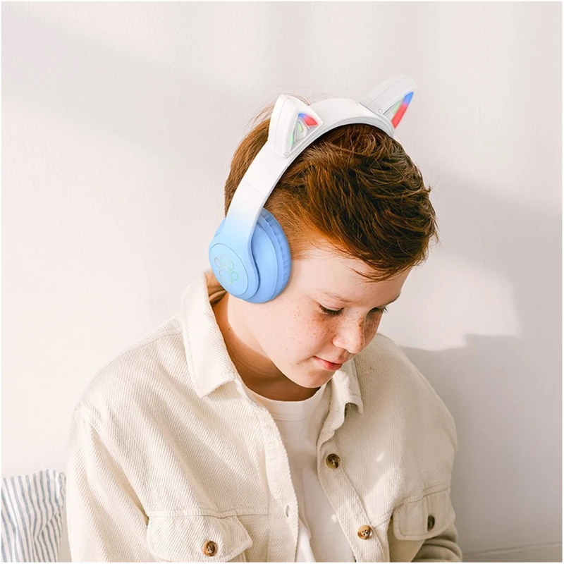 Casque sans Fil Bluetooth oreilles de chat Hoco W42 - Image 6