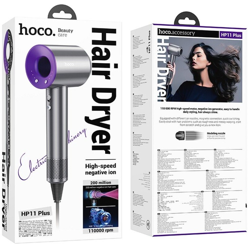 Sèche-cheveux ionique 1600 watts Hoco HP11 PLUS