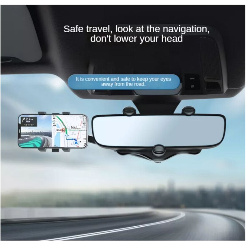 Support smartphone auto sur rétroviseur – Image 6