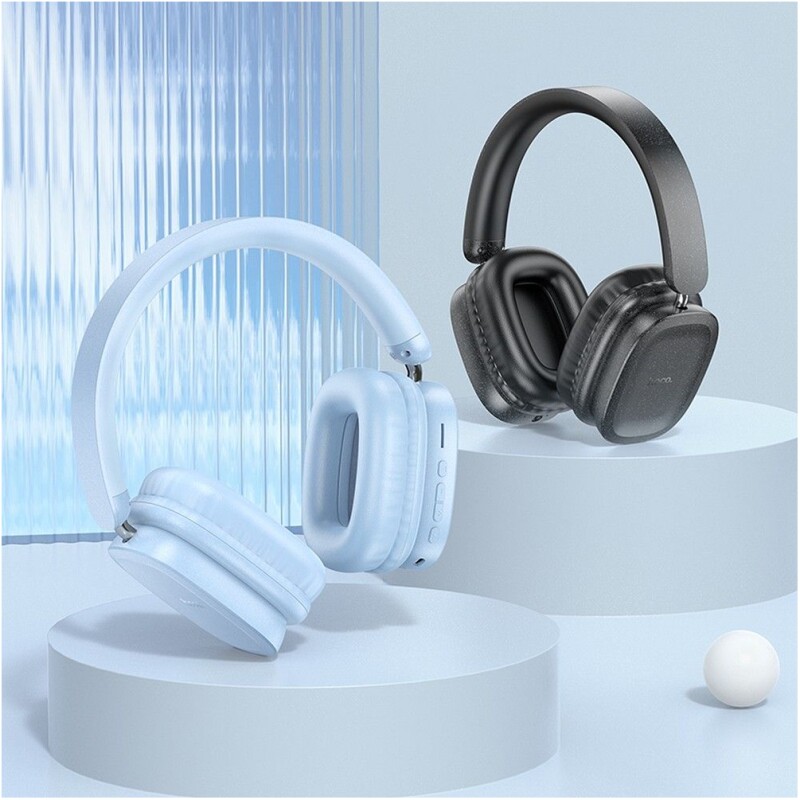 Casque supra-auriculaire sans fil  bluetooth  Hoco W51 bleu - Image 3