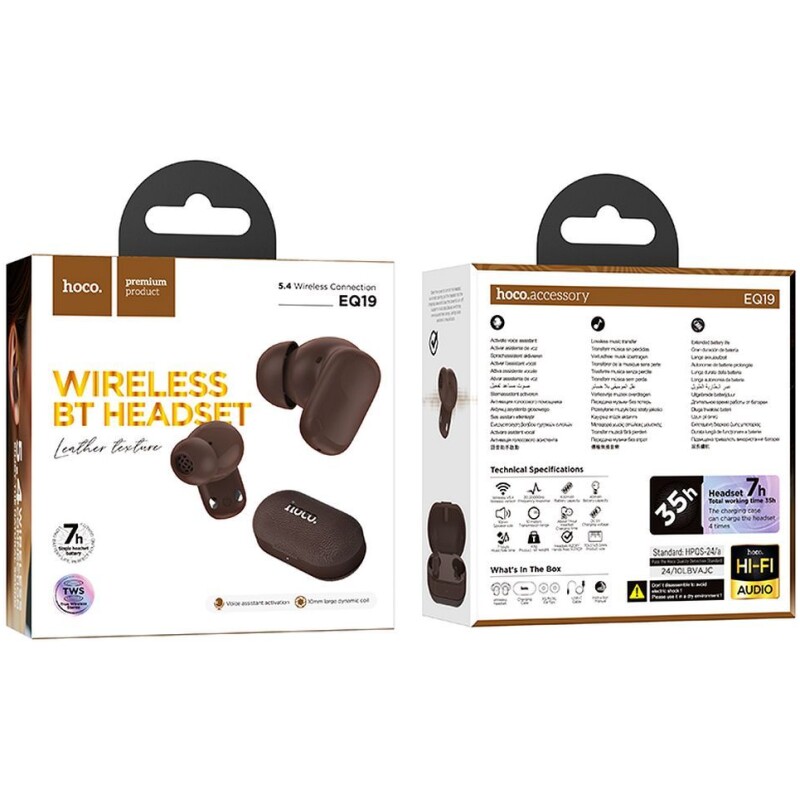 Écouteurs sans fil bluetooth Hoco TWS EQ19 – Image 20