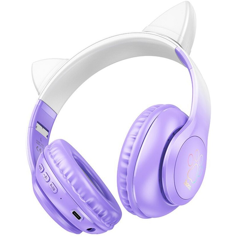 Casque sans Fil Bluetooth oreilles de chat Hoco W42 – Image 4
