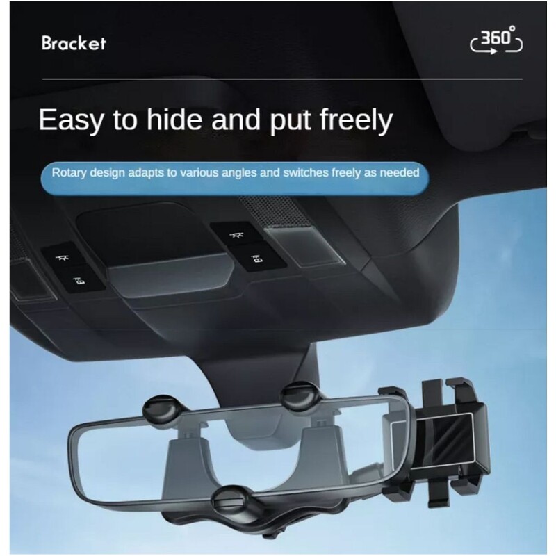 Support smartphone auto sur rétroviseur – Image 3