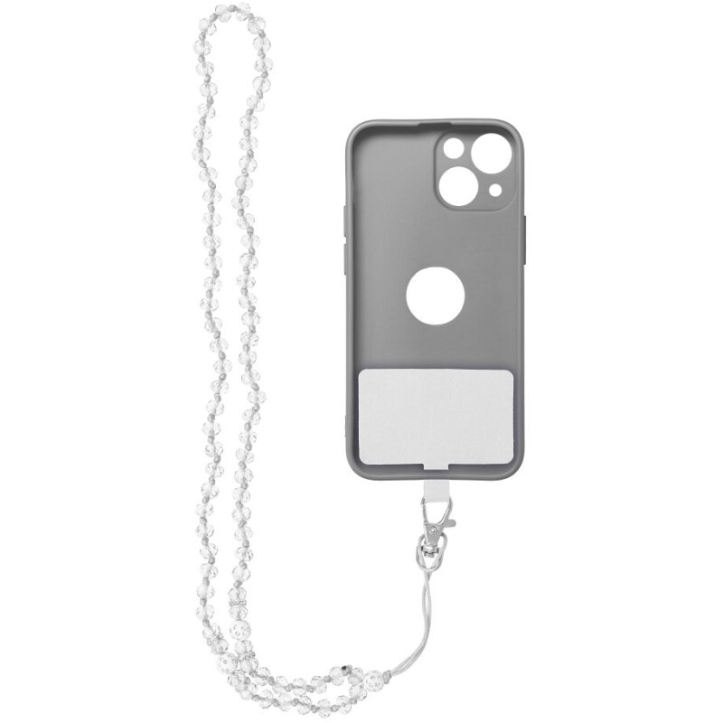 Cordon tour de cou, pendentif téléphone - CRYSTAL DIAMOND / longueur cordon 74 cm  / pour tour de cou - noir – Image 12