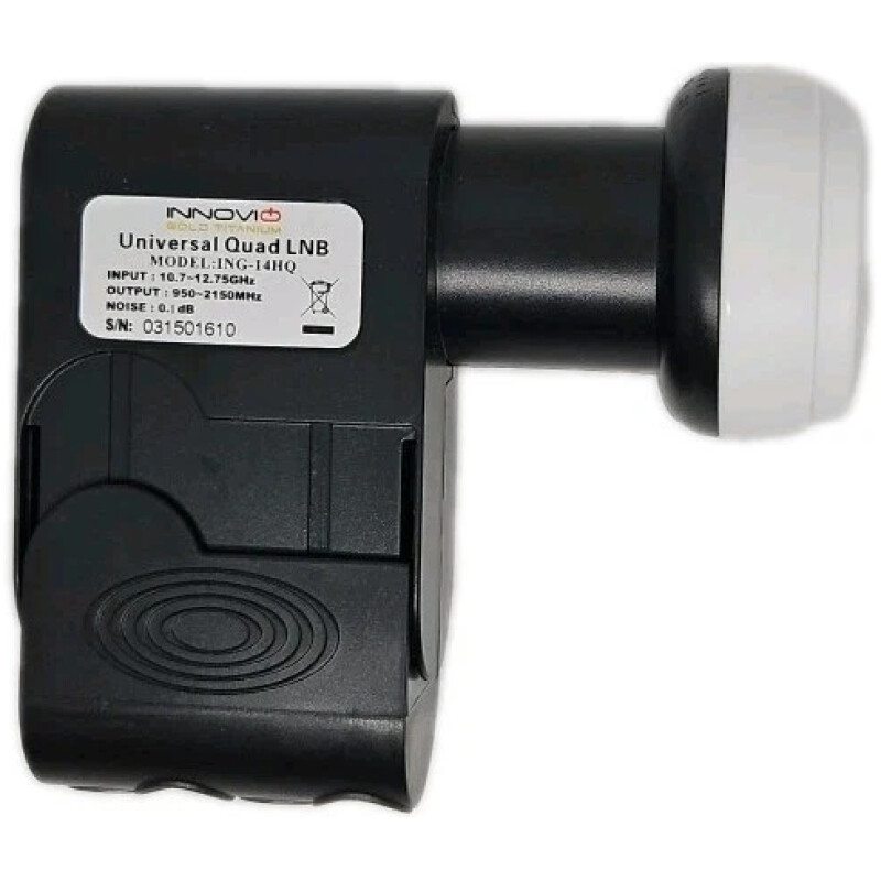 LNB Quad Tête Universelle 0,1 dB Full HD 3D Ultra HD 4K