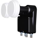 LNB UNIVERSEL QUAD MONOBLOCK hotbird + astra tête 4 entrée parabole 80cm