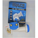 LNB Twin Tête Universelle 0,1 dB Gain 62 dB Full HD 3D Ultra HD 4K Gold