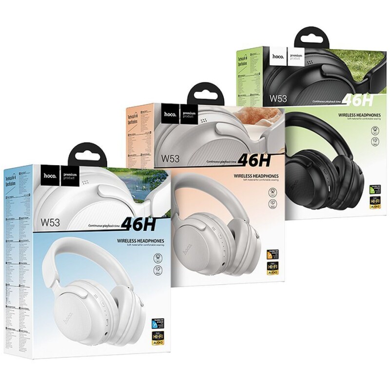 Casque sans fil bluetooth 46h autonomie Hoco W53 – Image 11