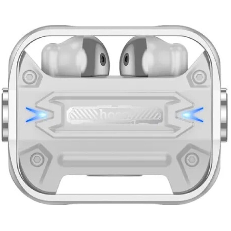 ecouteurs sans fil bluetooth HOCO EW55 cyberpunk base metal doré – Image 6
