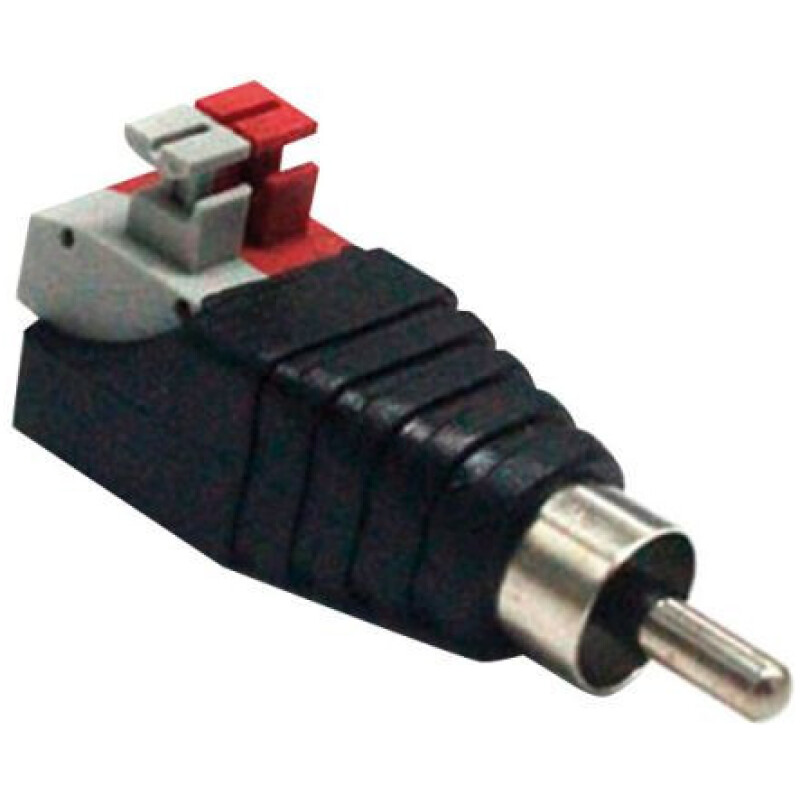 Connecteur RCA mâle avec borne d'insertion sans vis