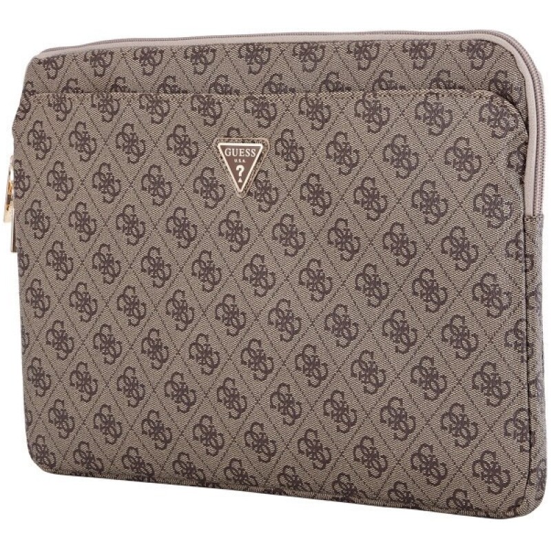Housse Cuir Pu 4G Triangle Logo pour Ordinateur Portable / Porte Documents 14"