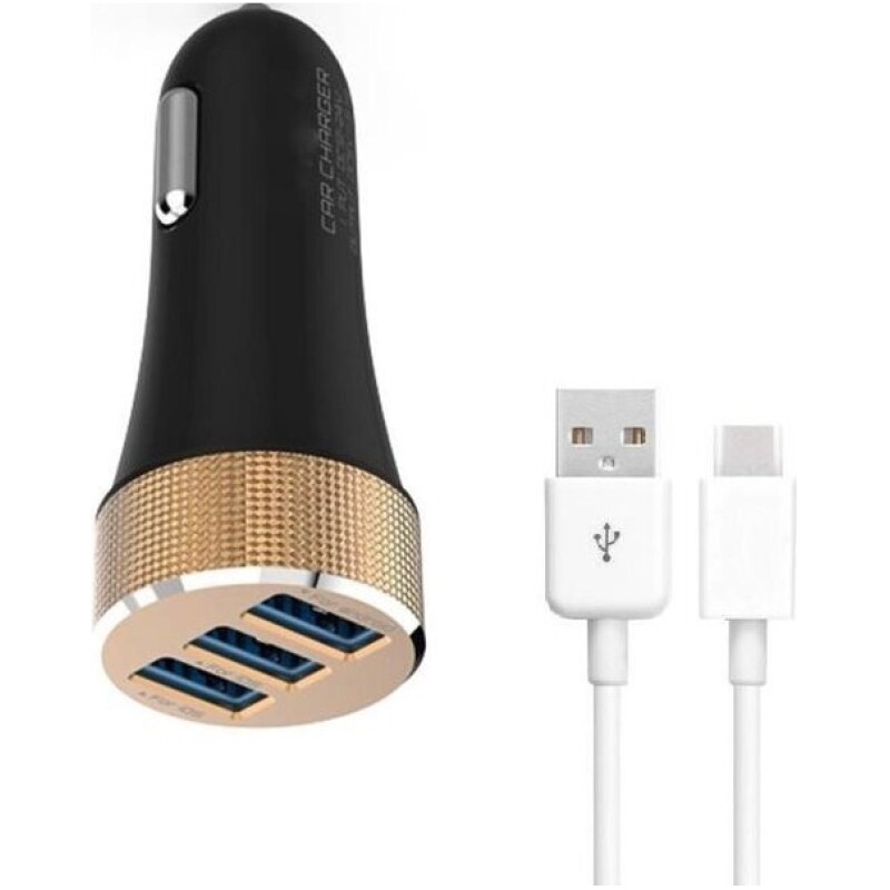 chargeur allume cigare 3 usb 5.1a max 15 watts