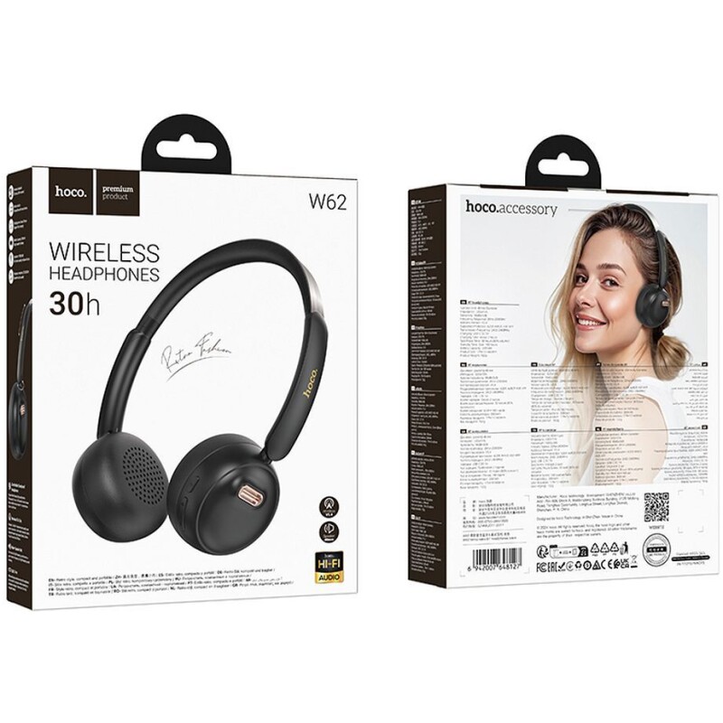 Casque sans fil bluetooh leger Hoco W62 30h autonomie – Image 8