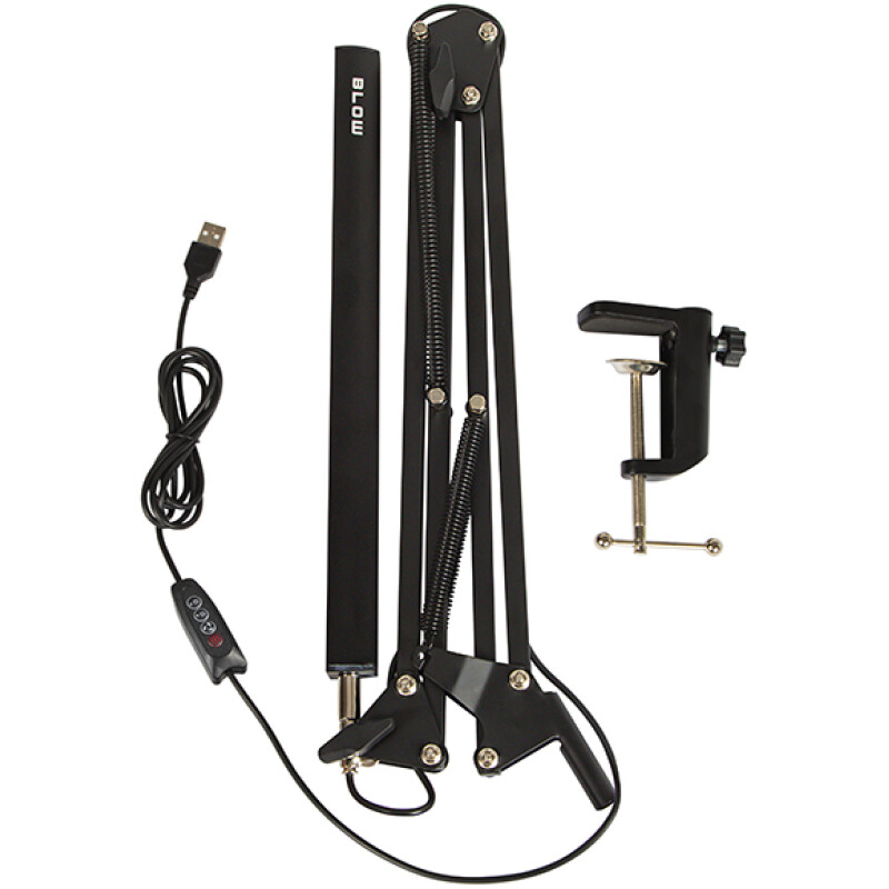 Lampe LED d'architecte Bras col de cygne orientable pince etaux – Image 3