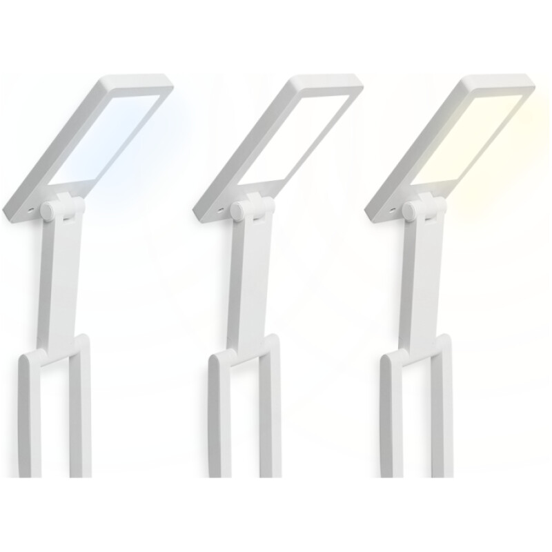 Lampe LED de bureau pliable rechargeable par usb 3000mah lamex LXL1956 – Image 3