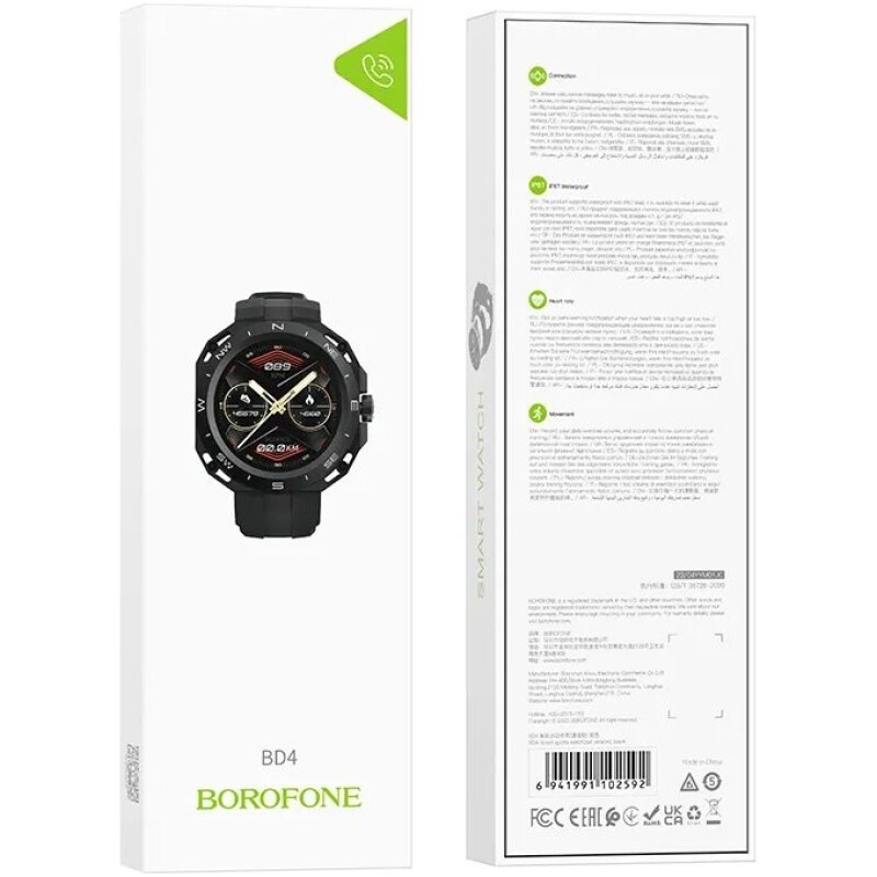 Smartwatch montre connectée fonction appel  BOROFONE BD4 – Image 4