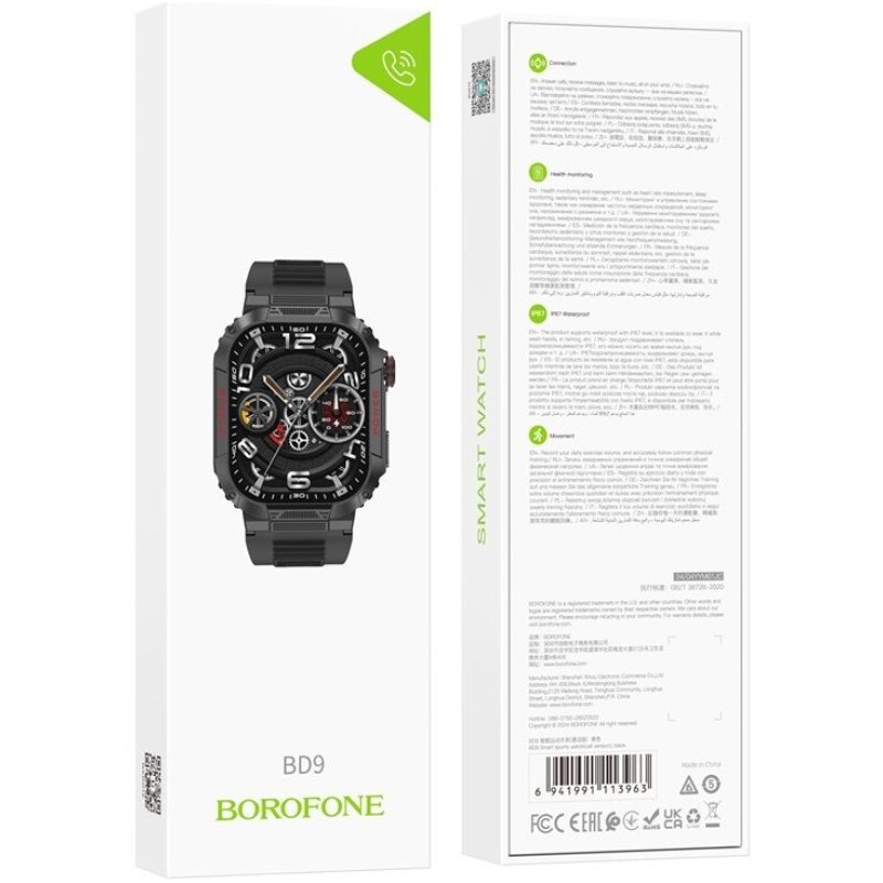Smartwatch montre connectée fonction appel  BOROFONE BD9 – Image 5