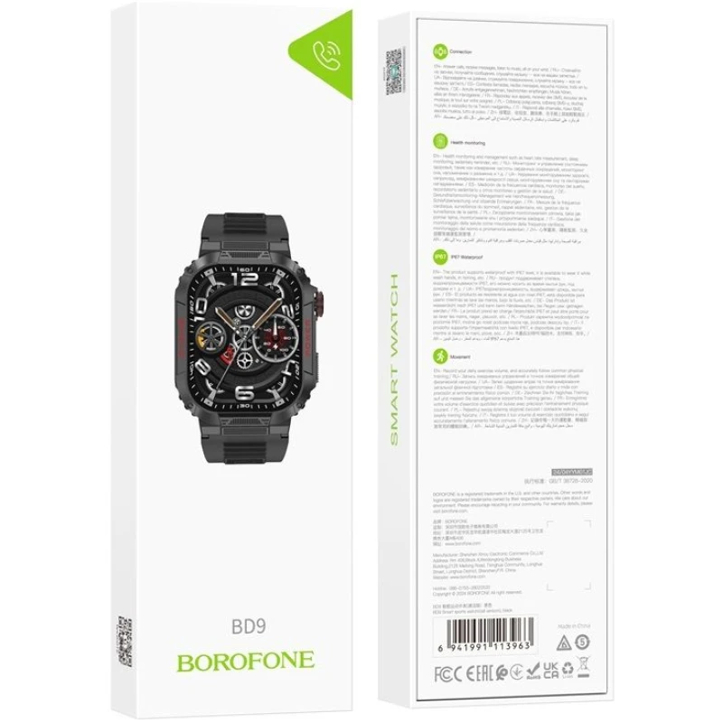 Smartwatch montre connectée fonction appel  BOROFONE BD9 - Image 5