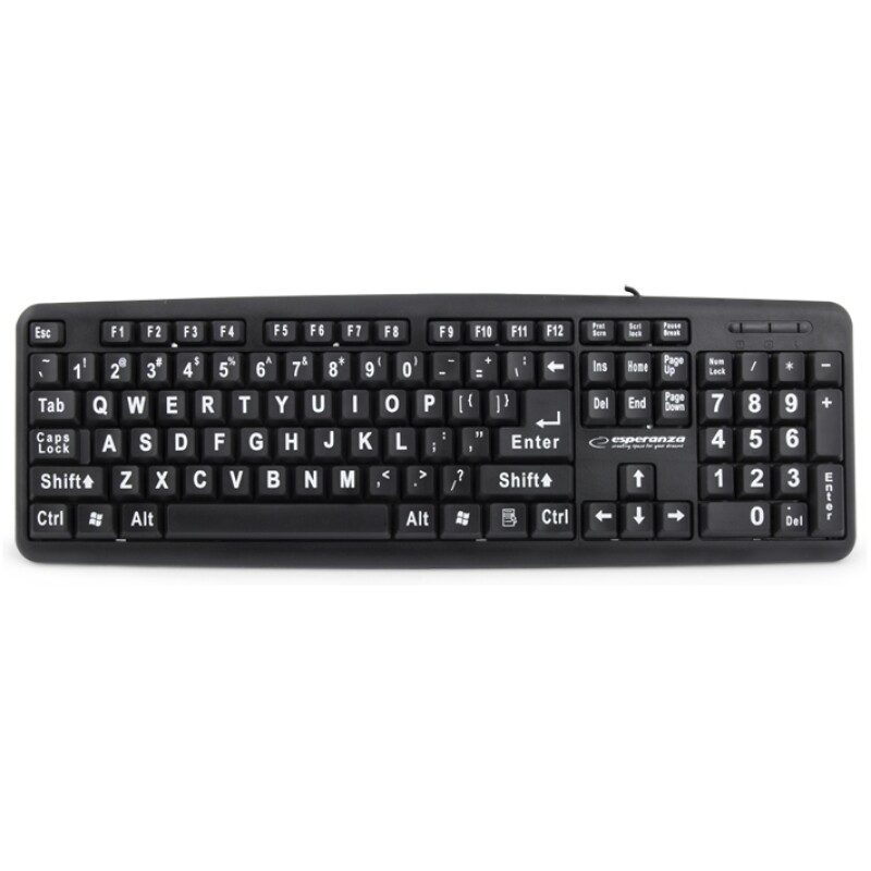 Clavier Special Senior QWERTY esperanza Florida filaire USB