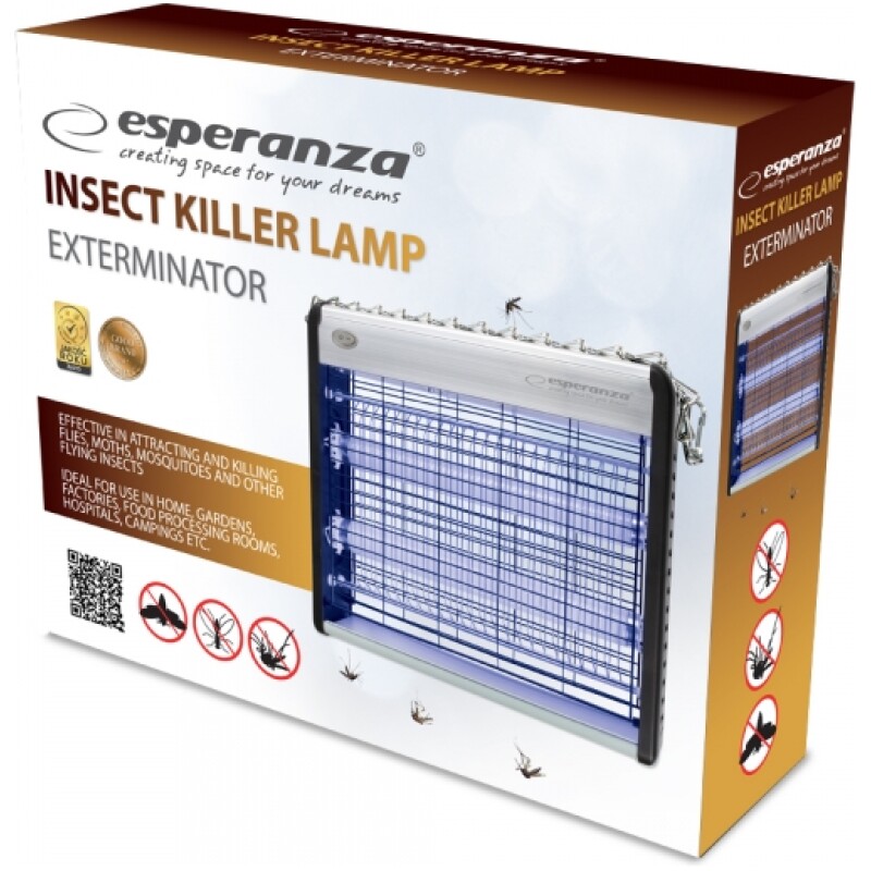 LAMPE INSECTICIDE Anti moustique/mouche EXTERMINATOR ESPERANZA – Image 3