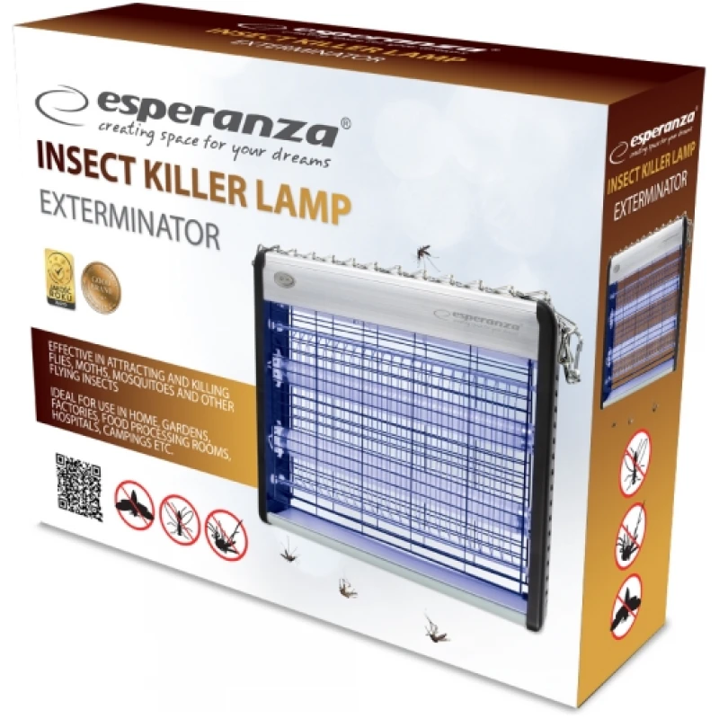LAMPE INSECTICIDE Anti moustique/mouche EXTERMINATOR ESPERANZA - Image 3