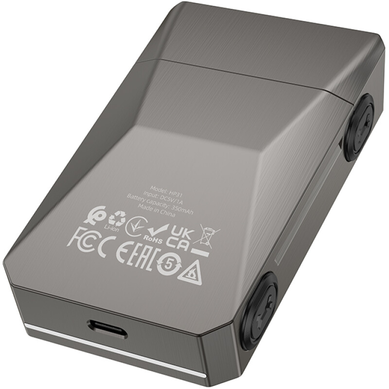 Rasoir electrique 2 lames rechargeable ZINC ALU imperméable Waterproof Hoco HP31 – Image 3