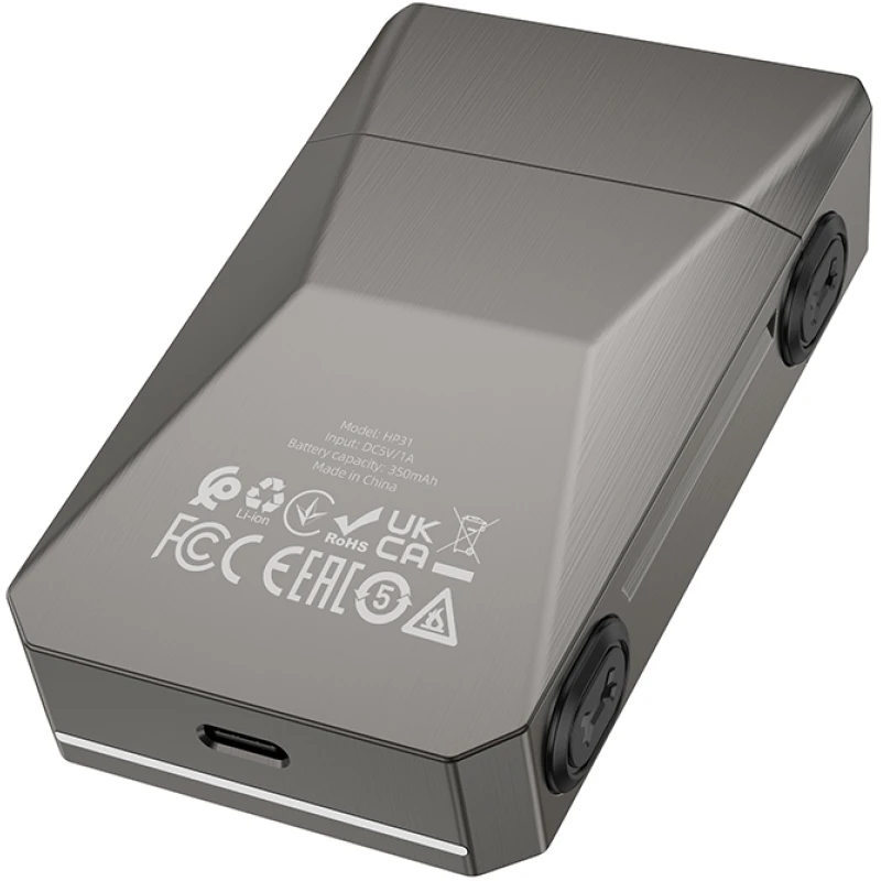 Rasoir electrique 2 lames rechargeable ZINC ALU imperméable Waterproof Hoco HP31 - Image 3