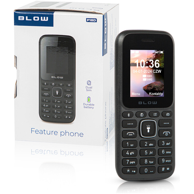 telephone Senior touches raccourci dual sim torche blow P18D – Image 6