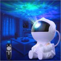 Lampe projection laser astronaute assis + nebuleuse & étoiles avec telecommande