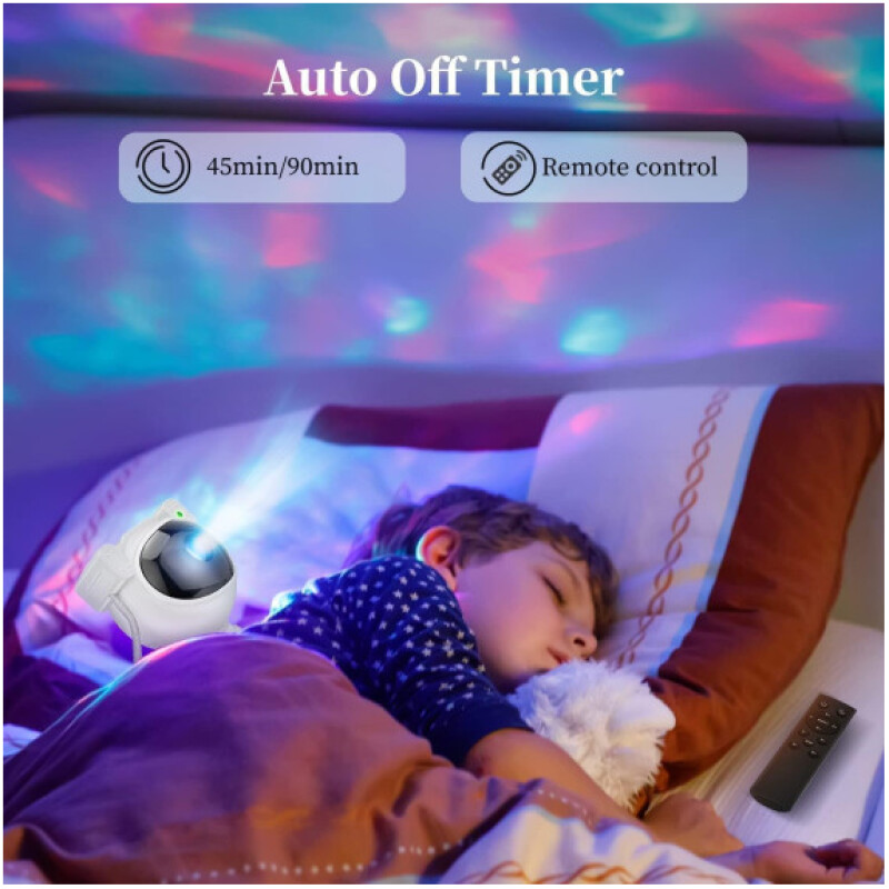 lampe laser nebuleuse + étoiles astronaute debout Grand Modele USB – Image 6
