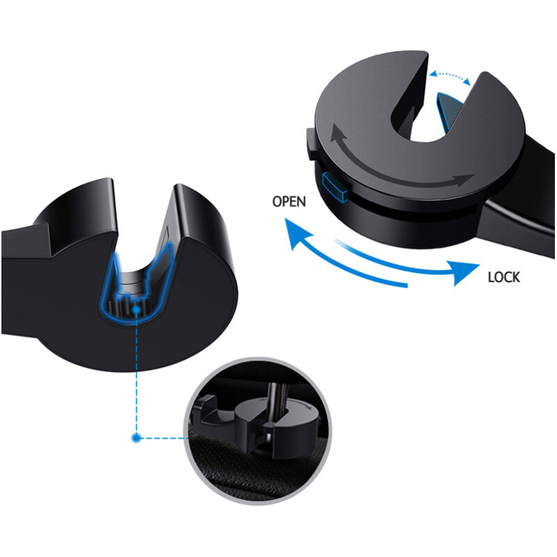 Support appuie-tête de voiture pour smartphone magnétique – Image 9