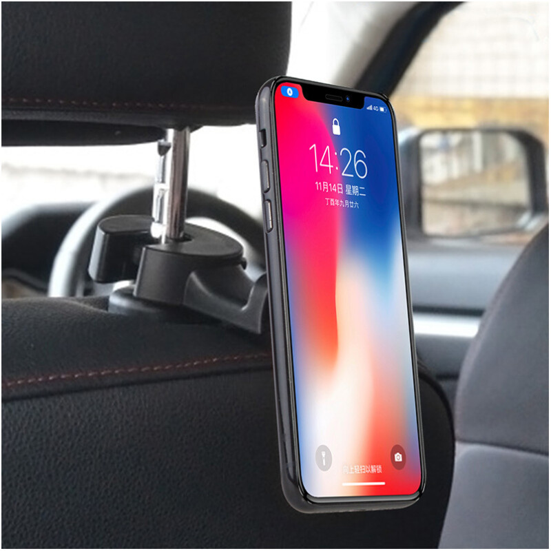 Support appuie-tête de voiture pour smartphone magnétique