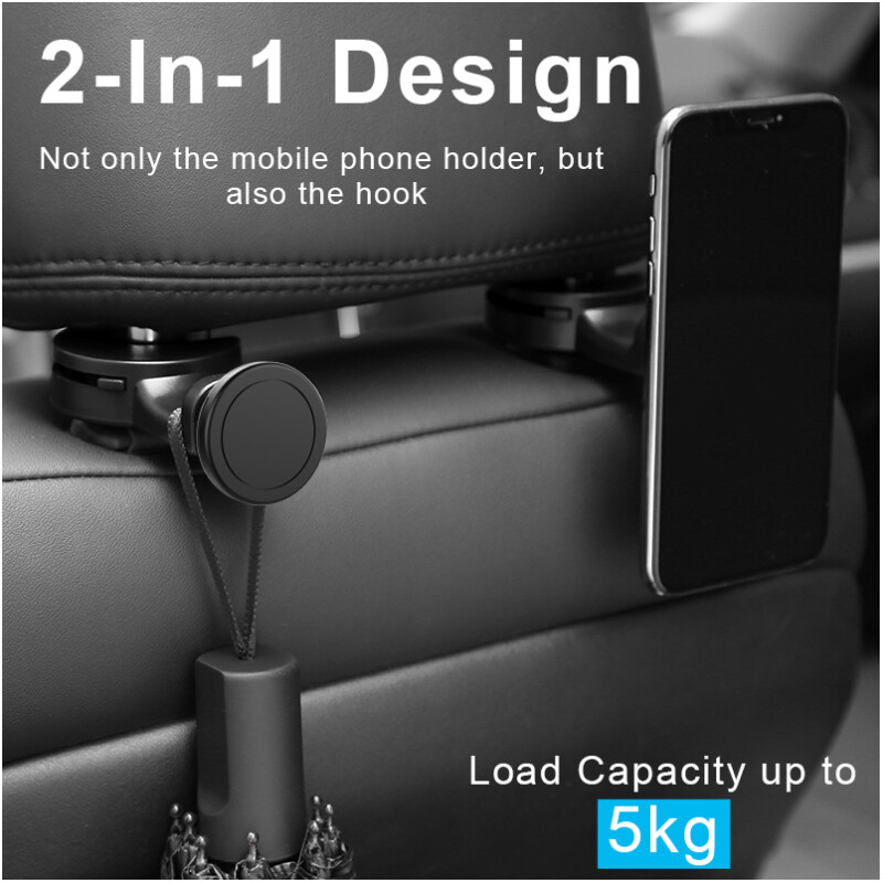 Support appuie-tête de voiture pour smartphone magnétique – Image 3