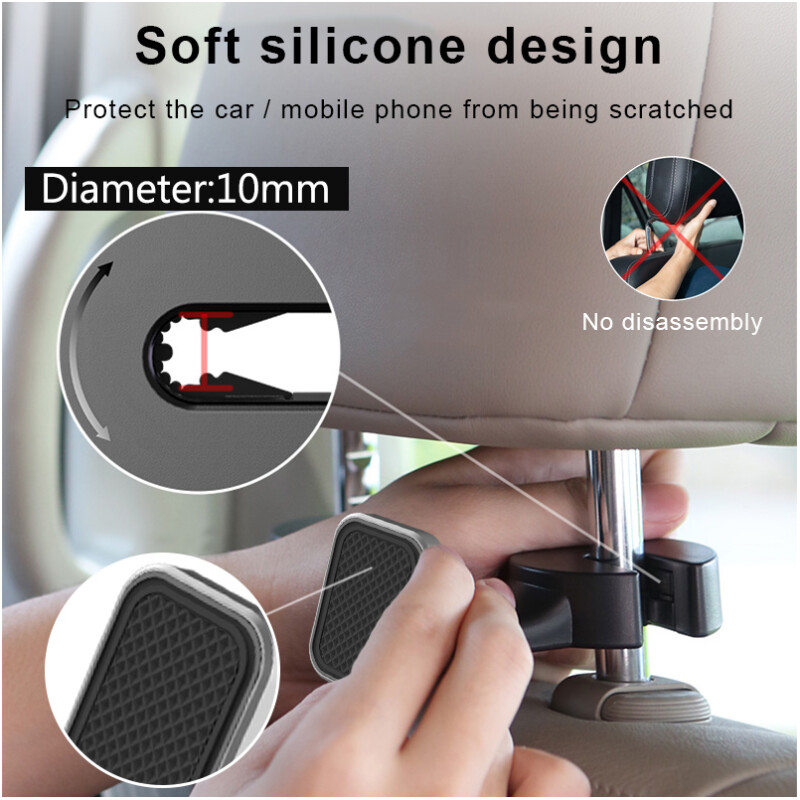 Support appuie-tête de voiture pour smartphone magnétique – Image 2